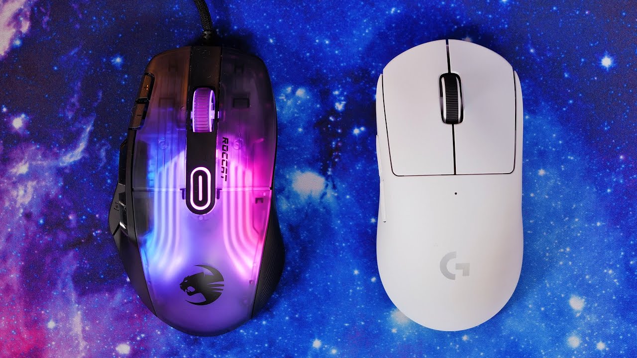 Roccat Kone XP vs Logitech G Pro X Superlight - Lightweight vs buttons?