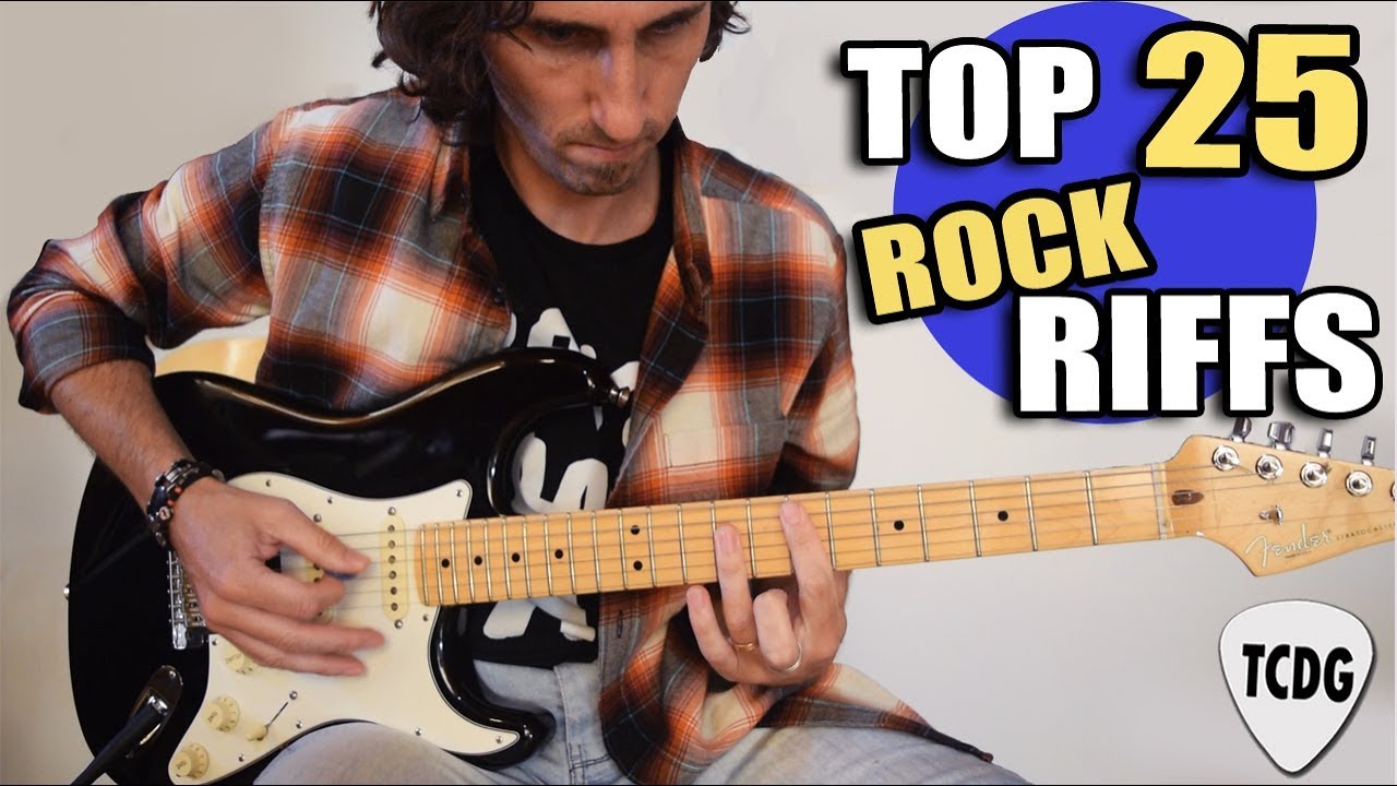 Los 25 Mejores Riffs De Rock De La Historia (Que Debes Saber Tocar En Guitarra Eléctrica)