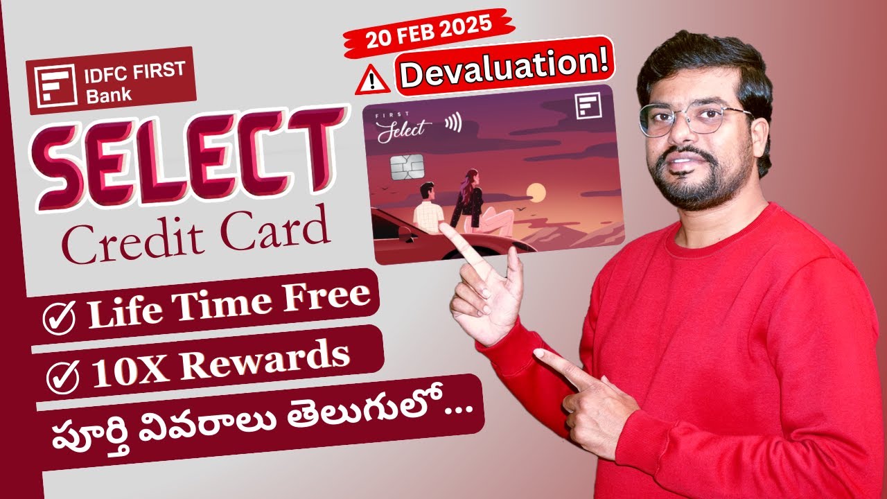 IDFC First Select Credit Card Review in Telugu | Apply | IDFC Lifetime Free Credit Card Benefits