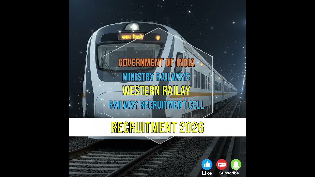 #WESTERN RAILWAY  RECRUITMENT CELL.ACT APPRENTICESHIP.ONLI