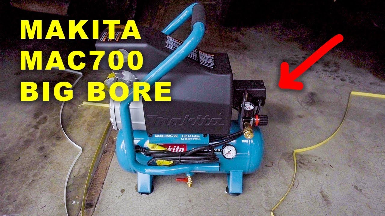 Распаковка и запуск воздушного компрессора Makita MAC700 Big Bore