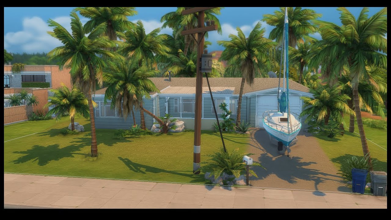 Florida Style Home || Sims 4 Speed Build || No CC