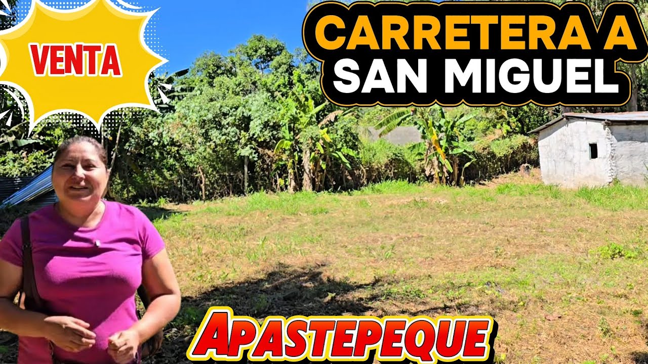 &iexcl;Terreno en VENTA! en Apastepeque San Vicente,  a 2 minutos de carretera Panamericana. 🇸🇻