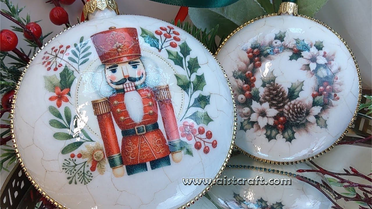 Nutcracker Christmas Ornaments DIY 🎄 Decoupage Ideas