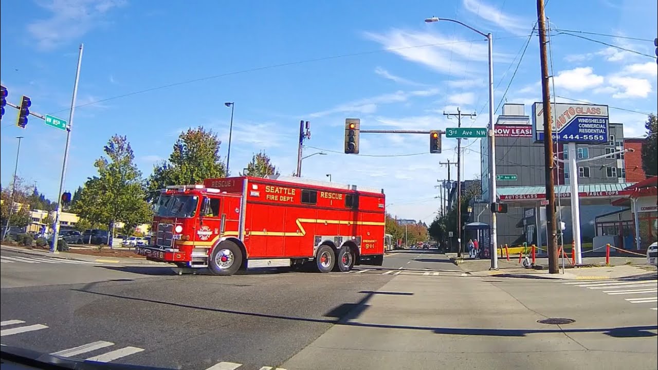 [From my dashcam] Seattle Police, Fire and EMS responses #27!