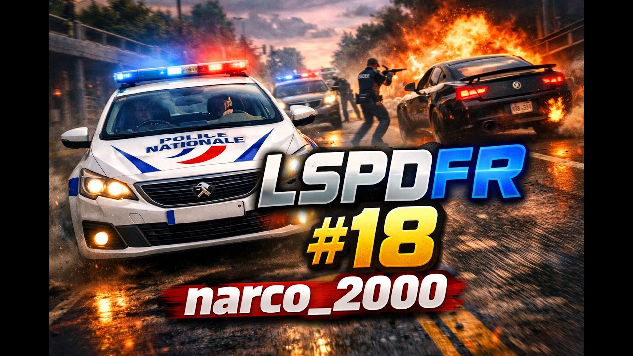 ENORME COURSE-POURSUITE AVEC LA POLICE NATIONAL SUR #LSPDFR 18