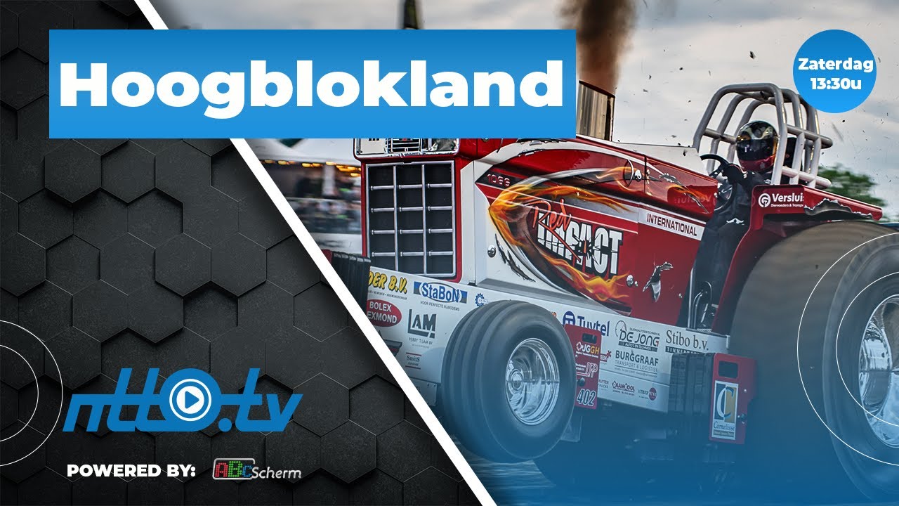 Tractorpulling Hoogblokland Zaterdag | NTTO.tv livestream