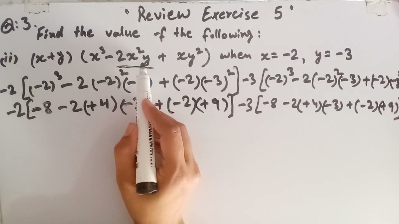 8th Class Math Review Exercise 5 Question 3 (part I, II, and III) ||Sindh text||