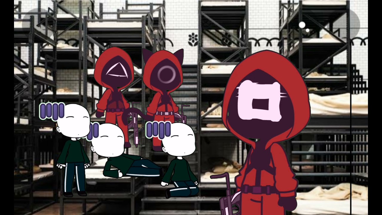 •When square farts Infront of the players•//squid game//||gacha club||//ft.Sillica_Official//