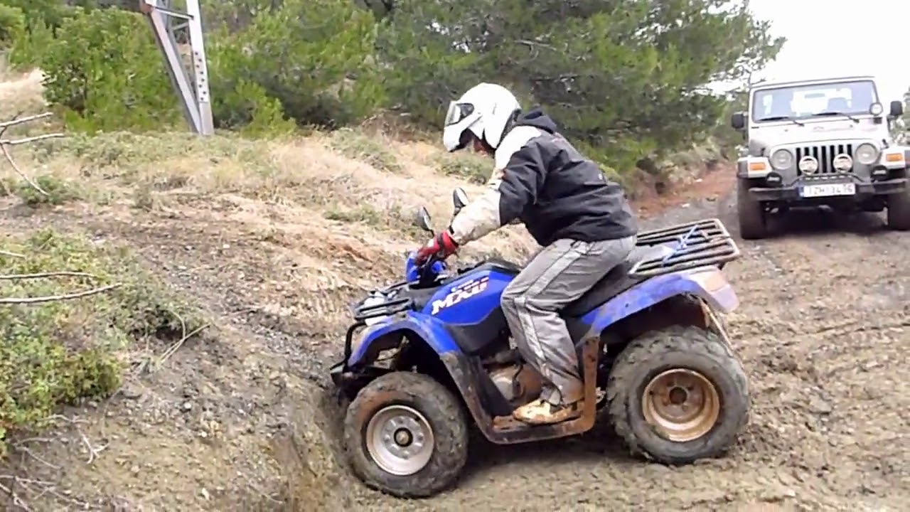 Jeep wrangler VS Kymco mxu150 | Πάρνηθα