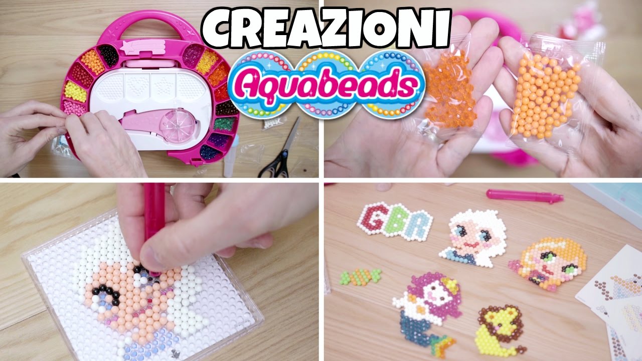 CREAZIONI con le AQUABEADS: le PERLINE acqua attacca