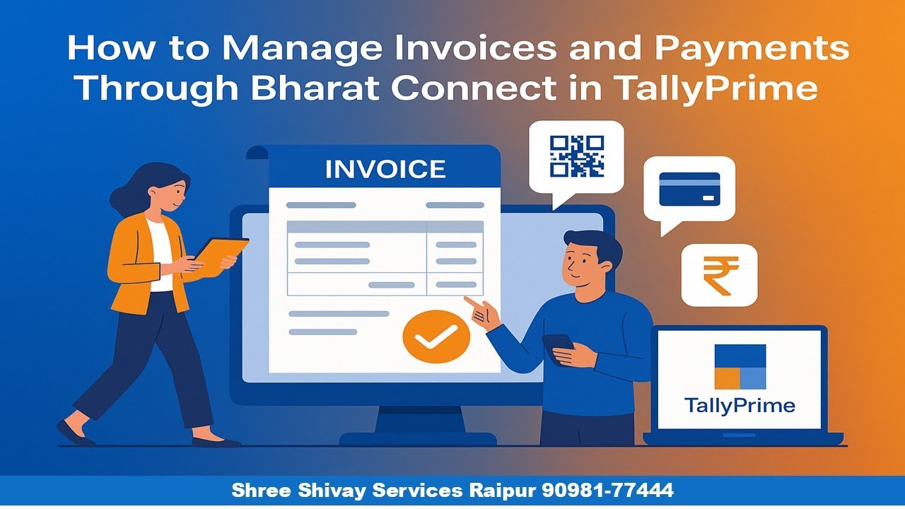 How to use Bharat connect in tally prime 7.0 | New Features in Tally prime 7.0 | Bharat connect
