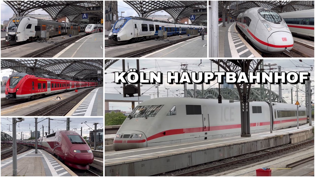 Züge beim Köln Hauptbahnhof | Trains at Cologne Central Station (2023)