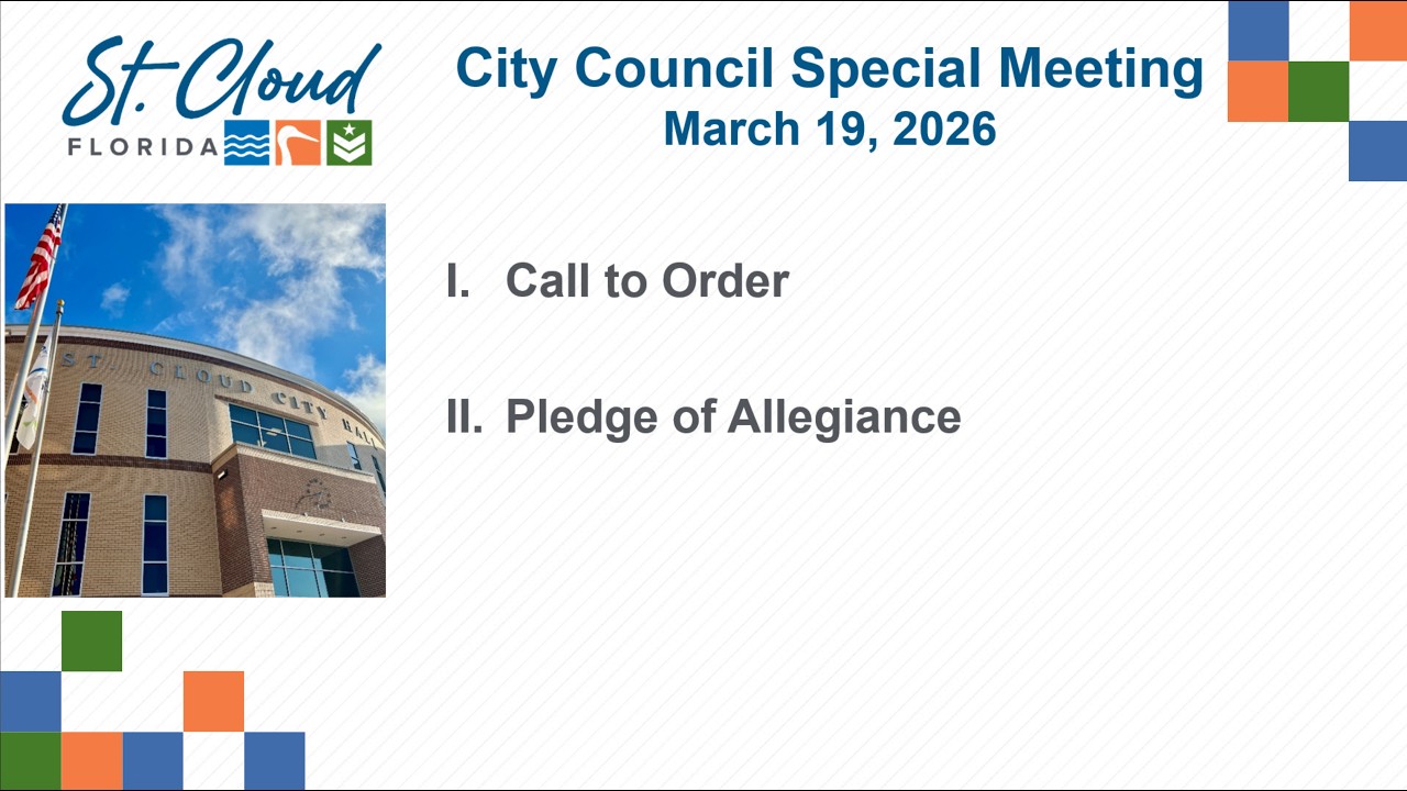 City of St. Cloud, FL - Special Council Meeting - March 16, 2026 - Part1