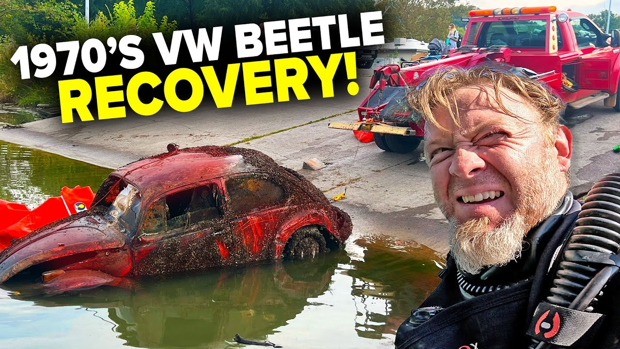 Volkswagen Beetle 1970-х годов найден после 50 лет под водой!