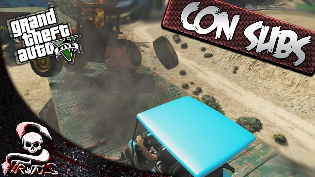 GTA 5 CARRERAS | LA CARRERA DE LA MUERTE #280 AIRTUGS CADDY'S Y ABEEL Y SU TRACTOR | XxStratusxX