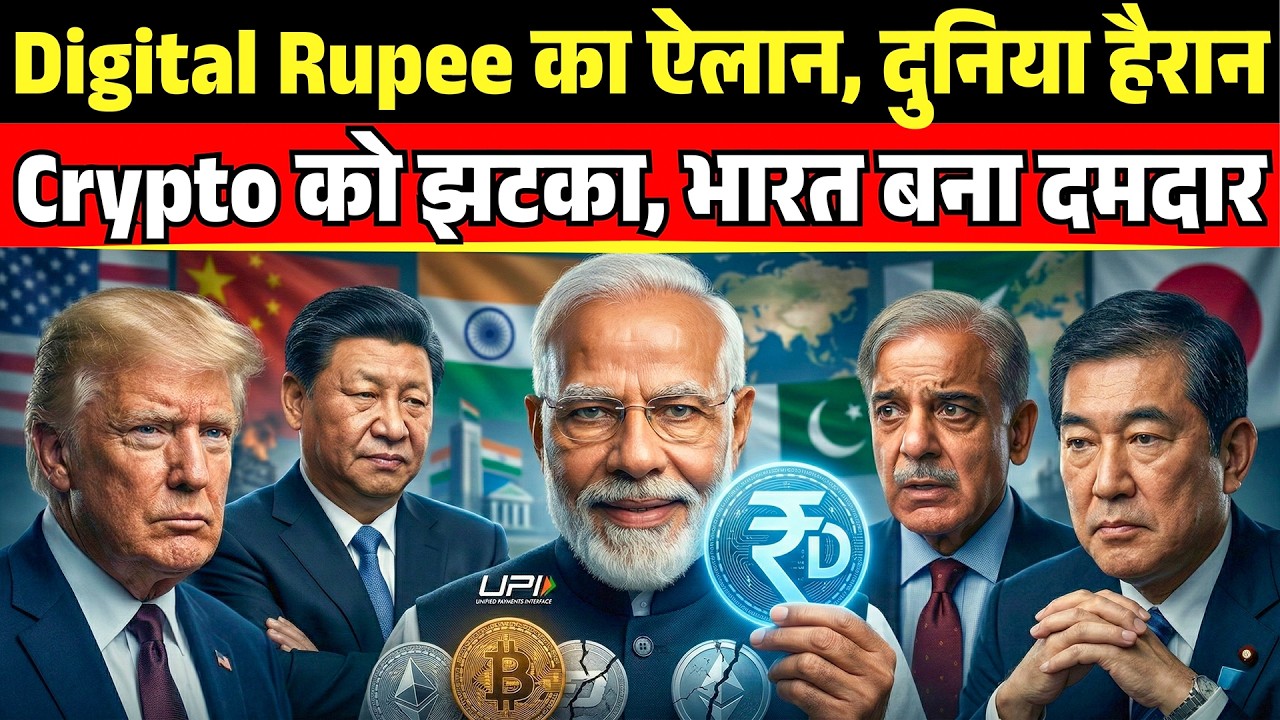 भारत का सबसे बड़ा मास्टरस्ट्रोक! Digital Rupee vs Crypto & UPI | भारत कैसे बनेगा अजेय आर्थिक शक्ति?