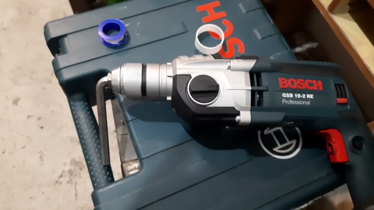 Биение патрона дрели Бош Bosch 19-2 и подобных. Как снять патрон