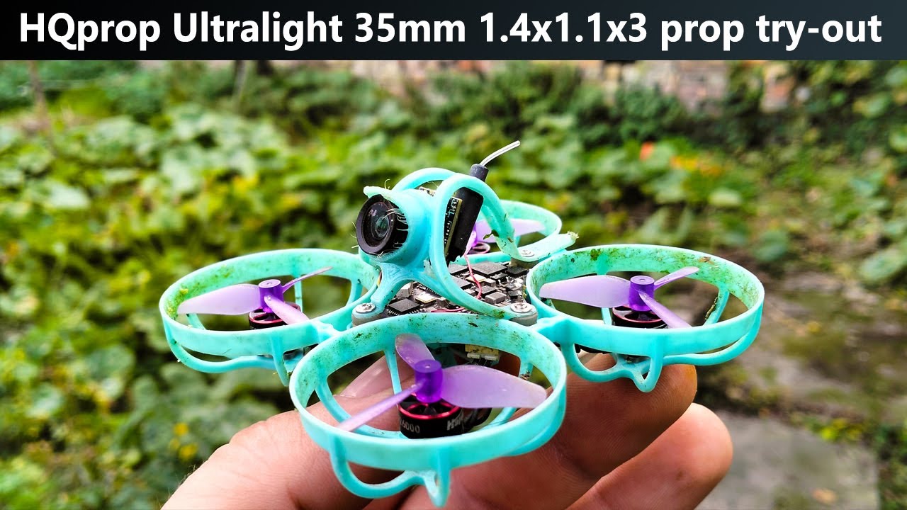 HQprop Ultralight 35mm 1.4x1.1x3 propeller | try-out