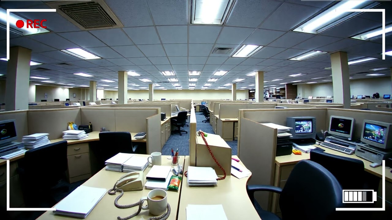 Lo-fi Chill in a 90s Office Space 💼 | Perfect Ambience for Focus or Relax