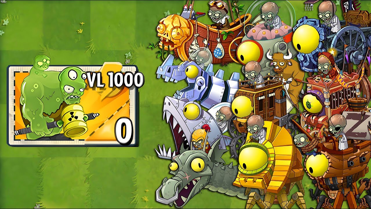 Every Random Plants LEVEL 1000 Power-Up vs ALL Final Bosses Fight! - PvZ 2 Final Bosses