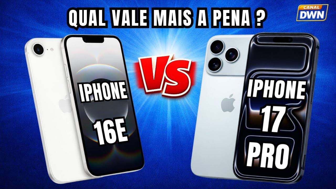 QUAL VALE MAIS A PENA  ? IPHONE 16E 5G VS IPHONE 17 PRO 5G   #smartphone #technology #iphone