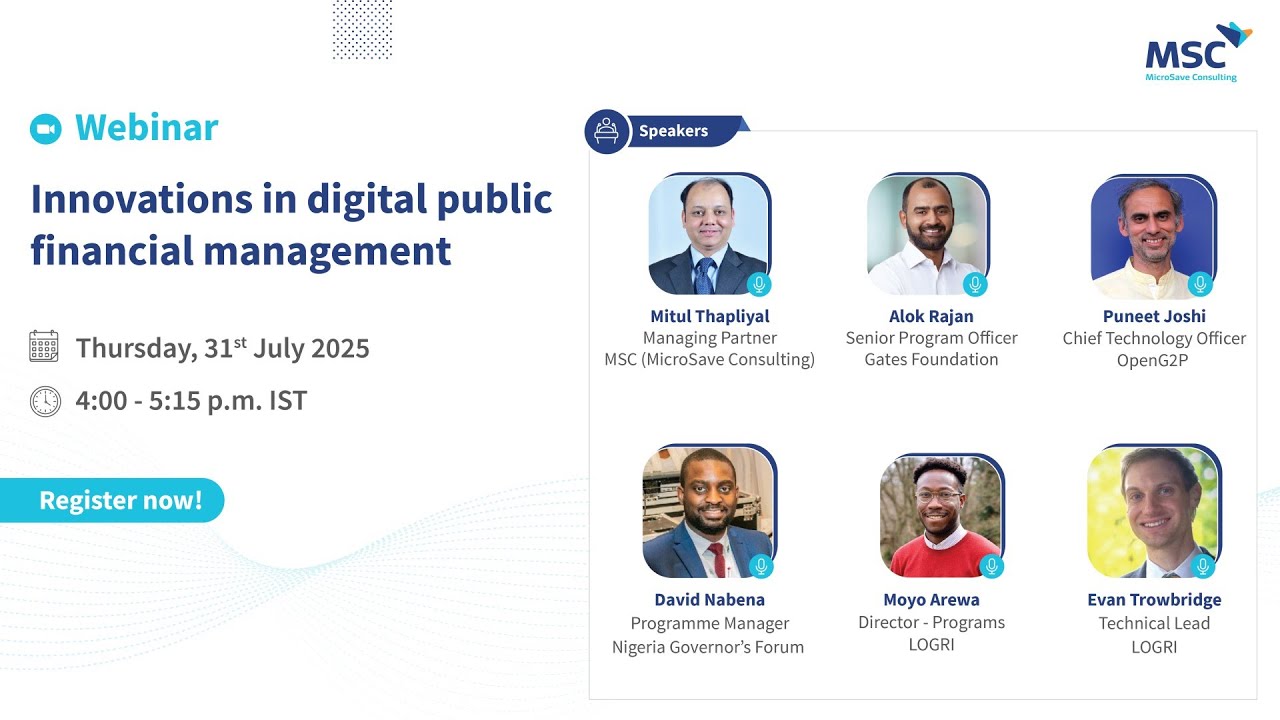 Webinar: Innovations in digital public financial management