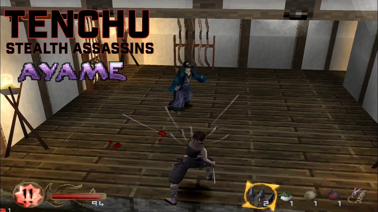 Tenchu: Stealth Assassins (PS1) HARD, Ayame Full Game