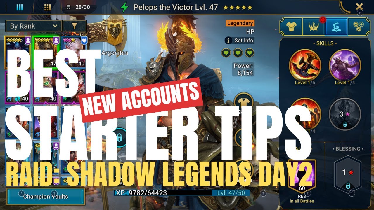BEST START FOR NEW ACCOUNTS 2026 in RAID: SHADOW LEGENDS DAY 2 PELOPS/ WYTHIR F2P