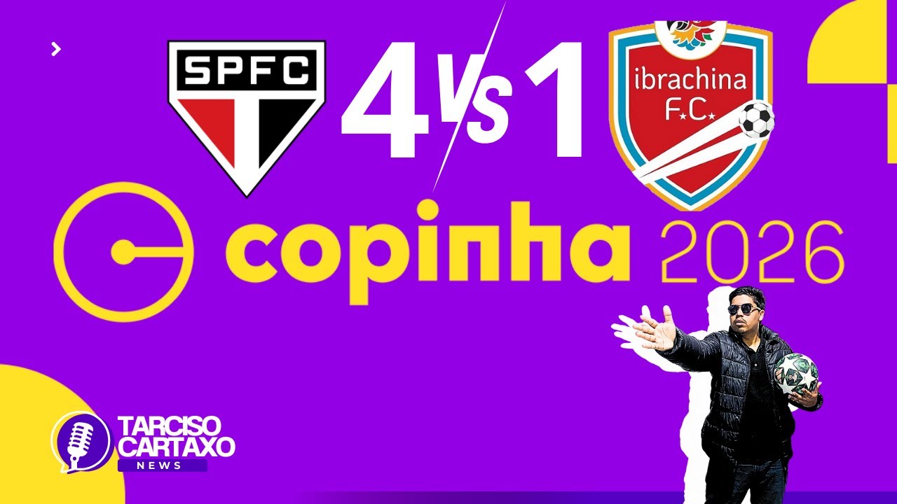 Acompanhe os gols da semi final da copinha São Paulo 4x1 Ibrachina  