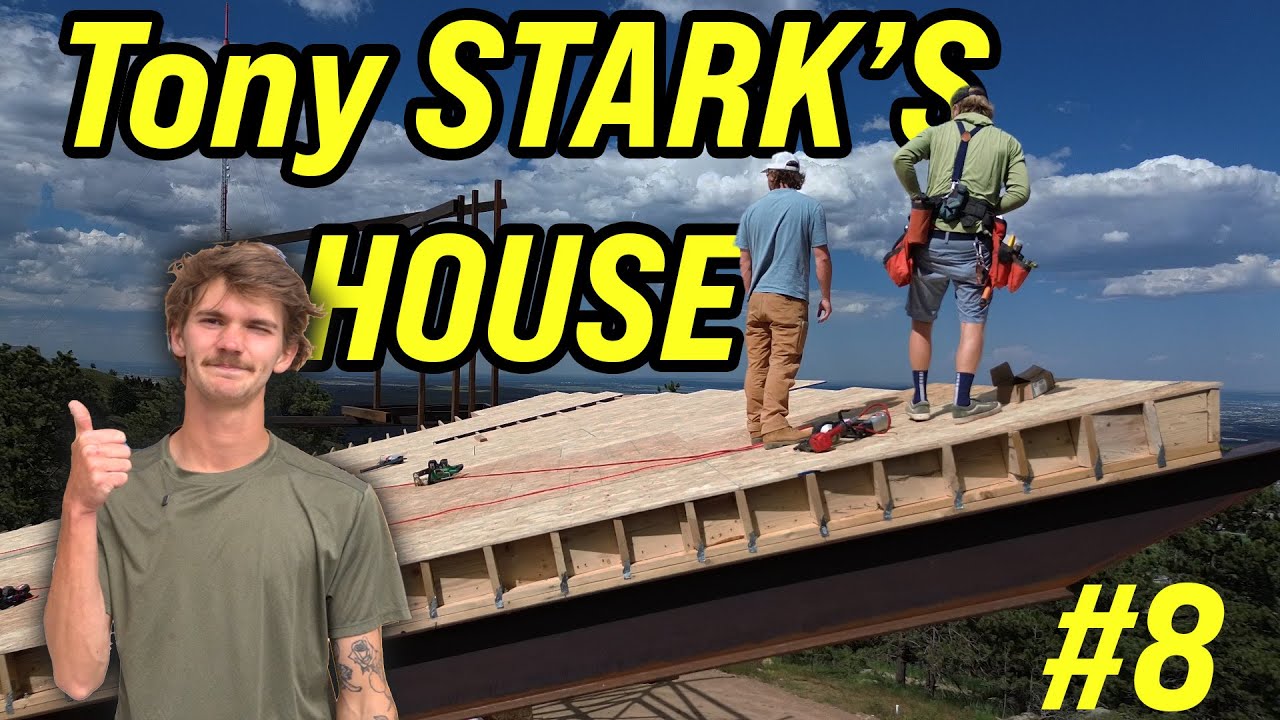 Framing Tony STARK's HOUSE || Roof Sheathing, Shear Walls, Floor Windows...