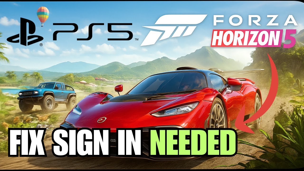NEW! How To CORRECTLY Fix Sign In Needed Forza Horizon 5 On PS5 (Step By Step)