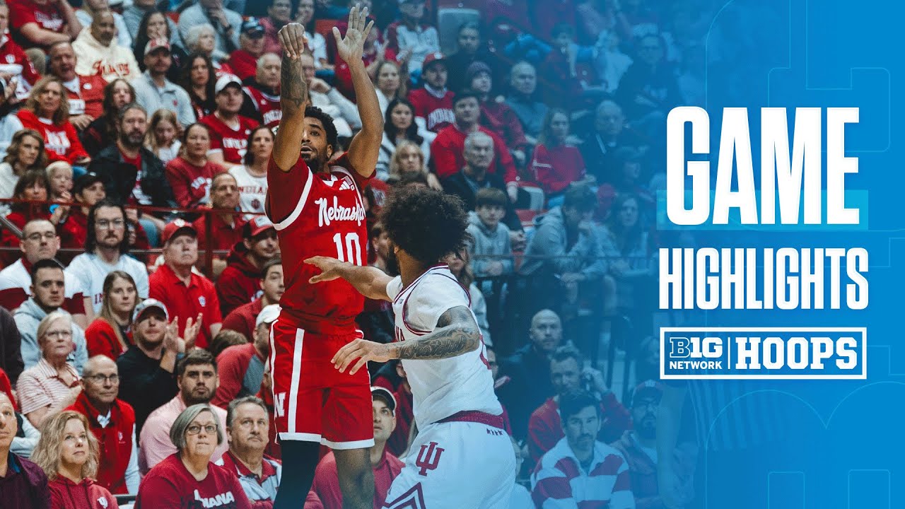 Nebraska at Indiana | HIGHLIGHTS | Big Ten Men's Basketball | 01/10/2026