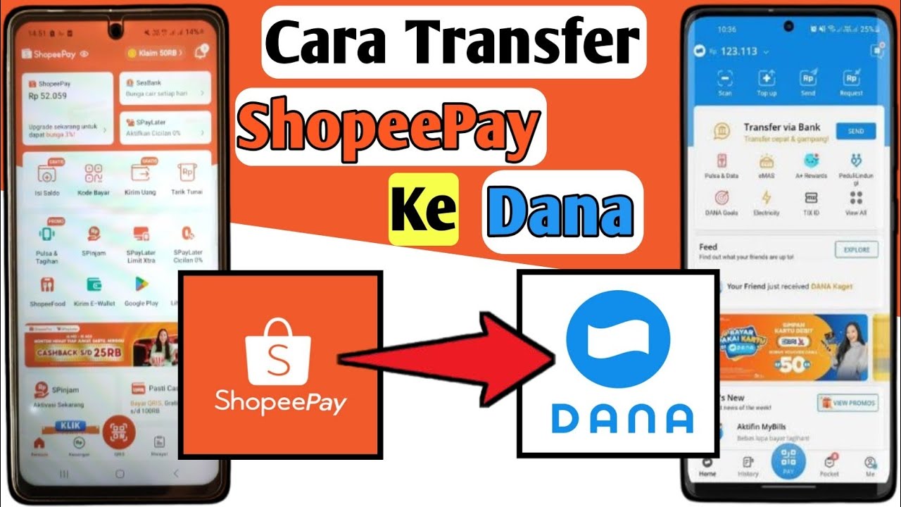 🔴Cara Transfer Saldo ShopeePay ke DANA || Kirim Saldo ShopeePay ke DANA