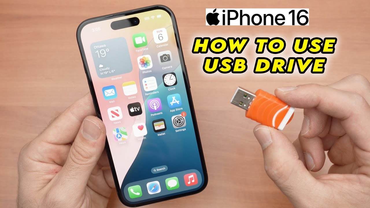 How to Use an USB Drive With iPhone 16 / Plus / Pro
