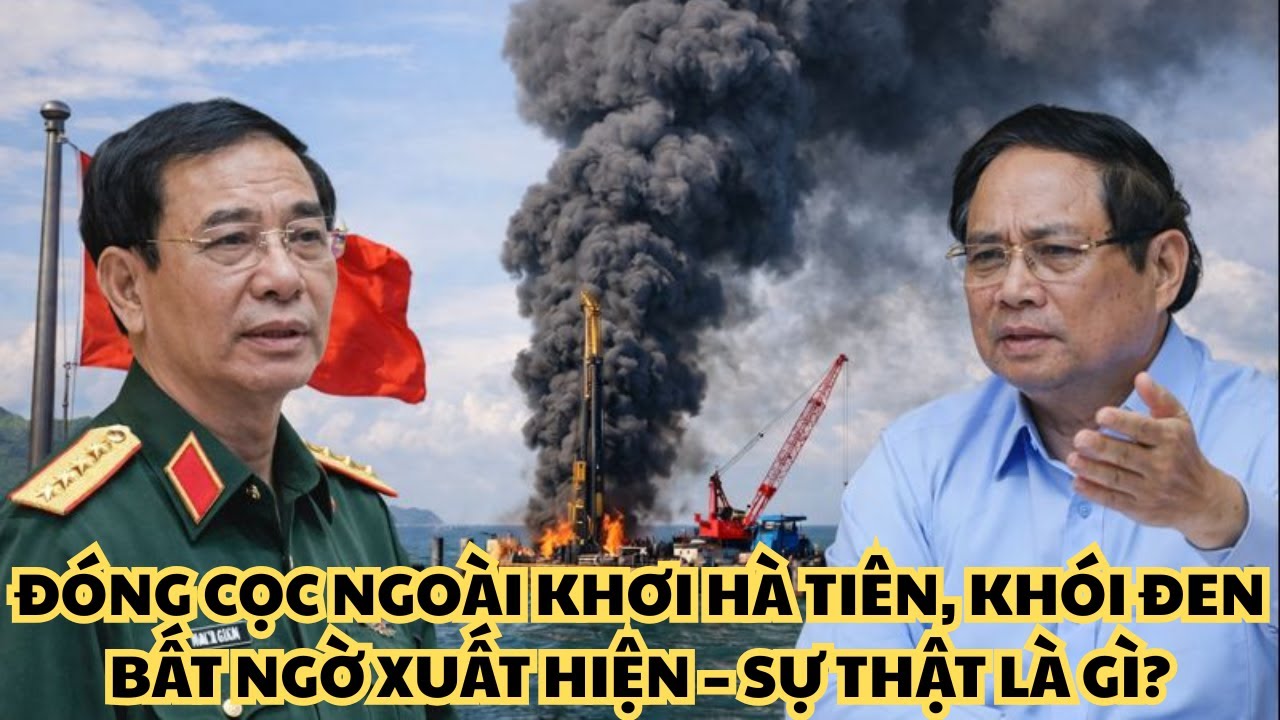 ĐÓNG CỌC NGOÀI KHƠI HÀ TIÊN, KHÓI ĐEN BẤT NGỜ XUẤT HIỆN – SỰ THẬT LÀ GÌ?