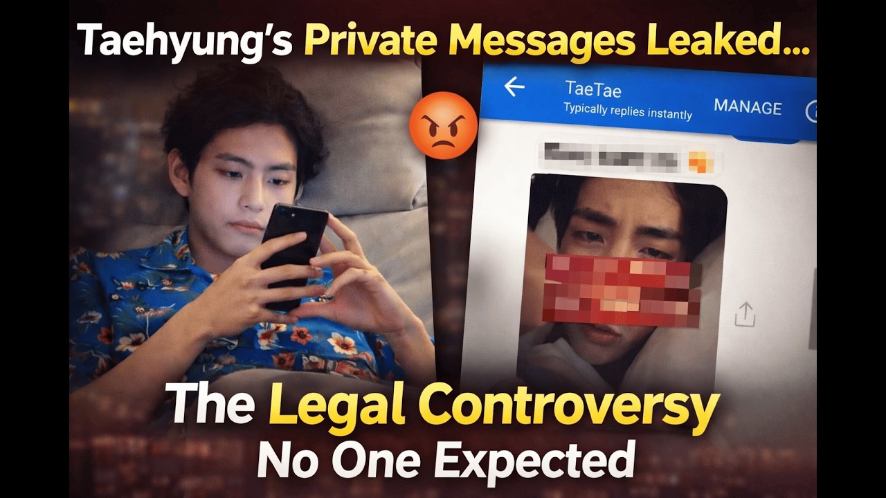 Личные сообщения Тэхёна просочились в сеть… Неожиданный юридический скандал.