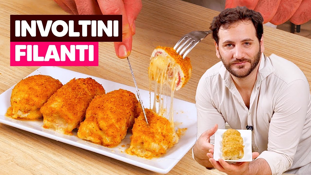 INVOLTINI DI POLLO AL FORNO: super FILANTI e pronti in meno di mezz'ora!