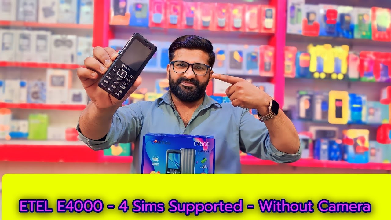 ETEL E4000, 4 Sims Supported without Camera - #smartphone #tech #unboxing #technology #foryou
