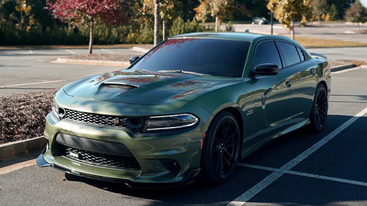 POV 2021 DODGE CHARGER SCAT PACK CUTS UP WITH A 2023 WIDEBODY SCAT PACK CHARGER!