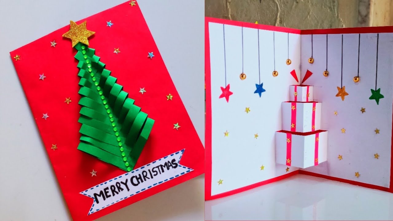 Diy | Christmas cards | Christmas greeting cards | how to make Christmas greeting card | card design
