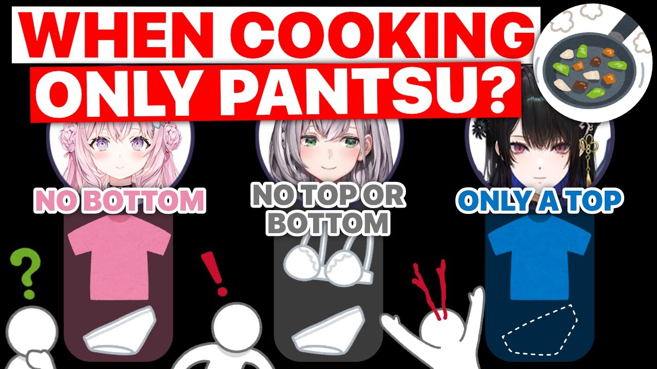 Cooking While Only Wearing Pantsu? (Hakui Koyori / Hololive) [Eng Subs]
