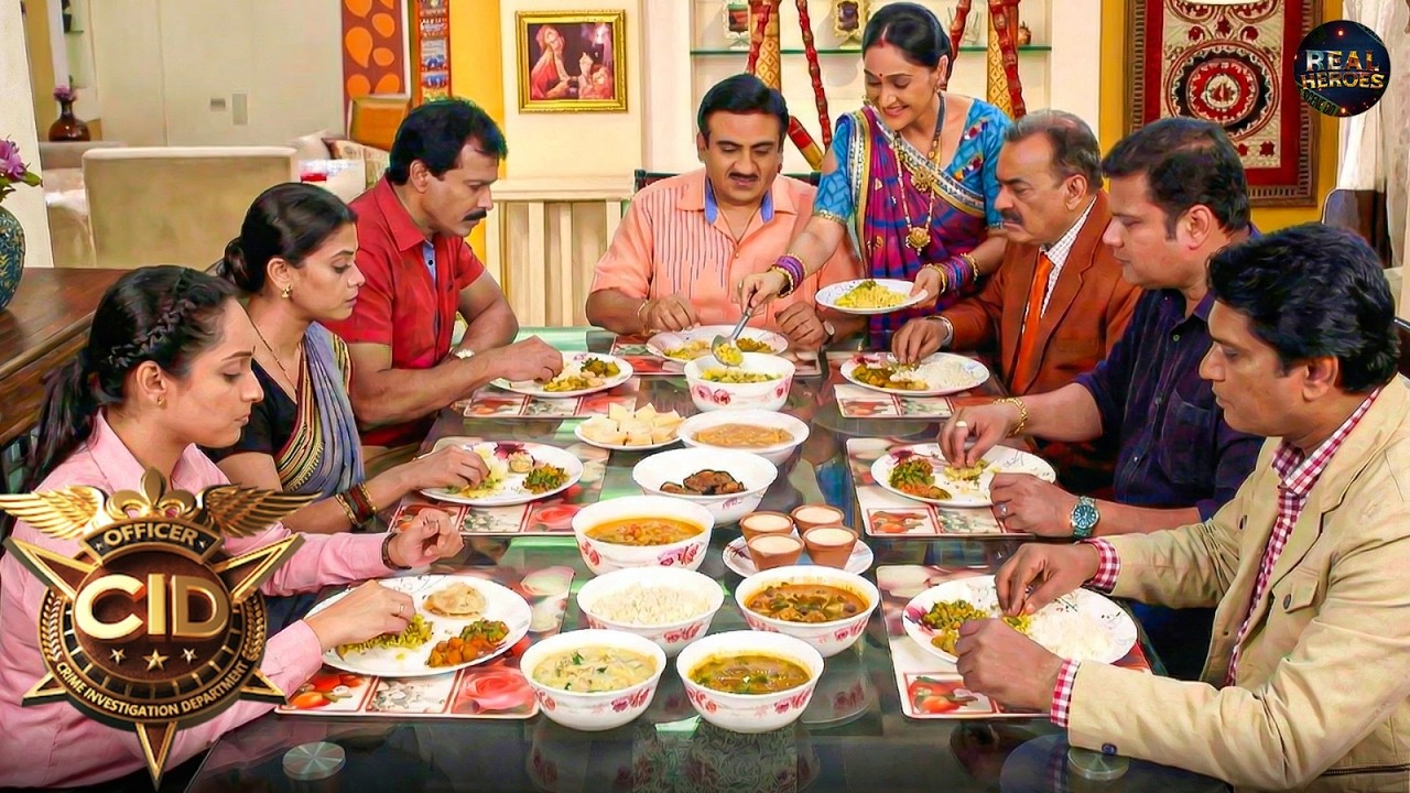 जांच से थककर CID टीम स्वादिष्ट खाना खाने जेठालाल के घर पहुँची | CID Special | Latest Episode