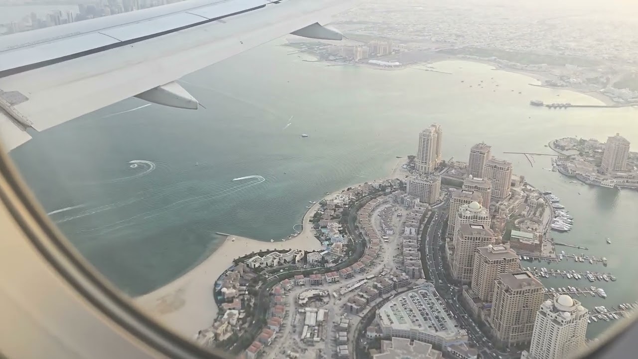 Landing at Doha, Qatar