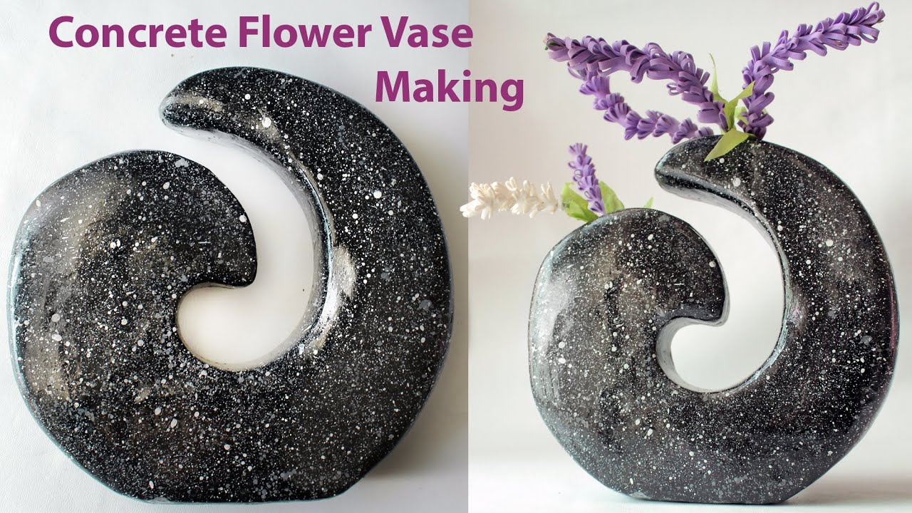 How to Make Cement Vase | DIY Modern Flower Vase Using Cement & Cloth | Stylish Flower Vase Making