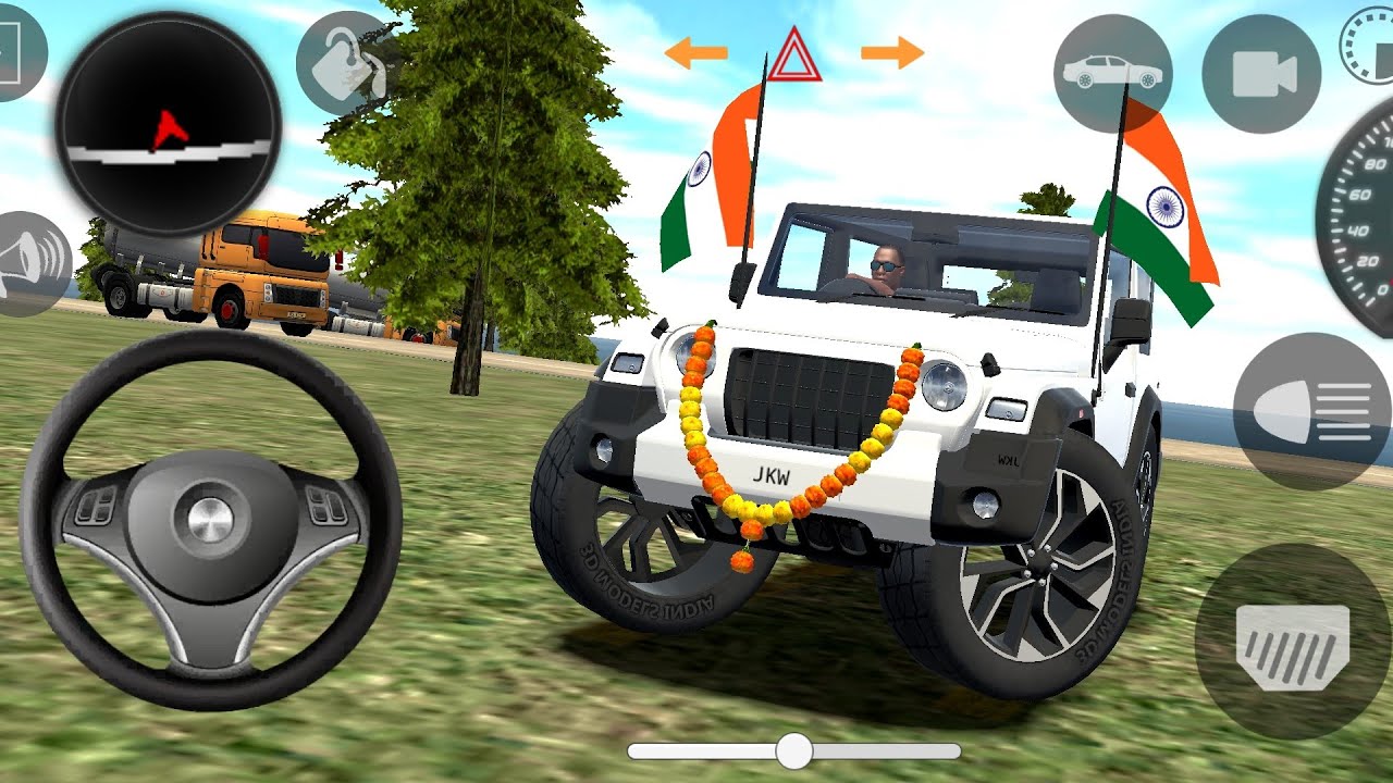 🔥Modified Mahindra Thar 🚙(Dollar Song )🇮🇳 Games: Indian cars simulator 3D