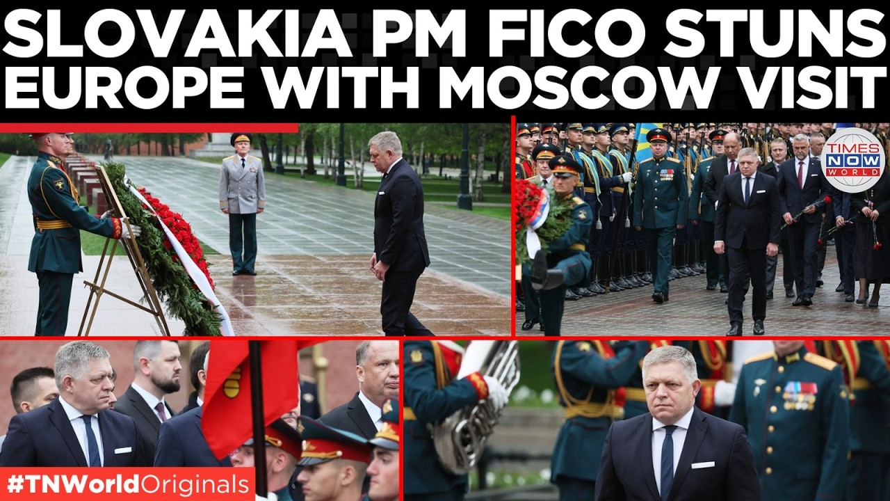 WATCH: Slovak PM Robert Fico In Moscow For Victory Day and Putin Meeting, EU Shocked!