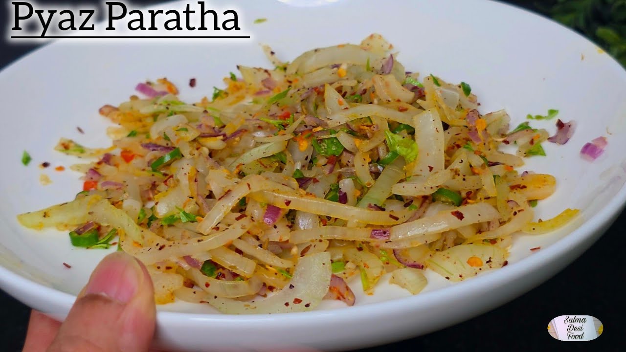 Pyaz Paratha Recipe/Onion Paratha Punjabi Recipe/Easy Village Style Pakistani Food/Salma Desi Food