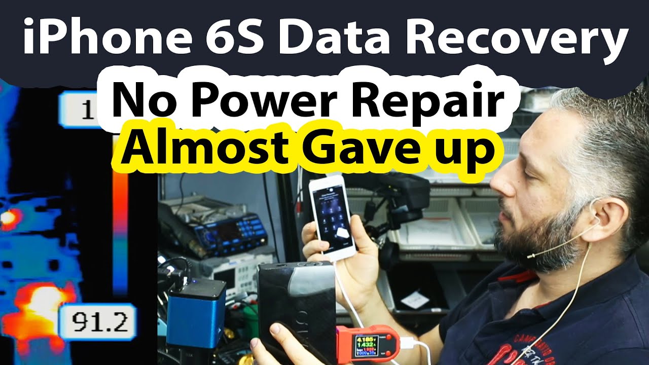 iPhone 6S No Power Data Recovery - Faulty Tigris Mosfet and Shorted Caps