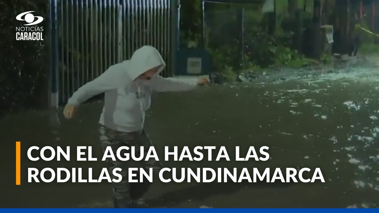 Emergencia en Cajic&aacute;: el agua de las lluvias que cae de la monta&ntilde;a provoca inundaciones